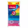 Valymo šluostės Vileda Microfibre Colors 8 vnt.