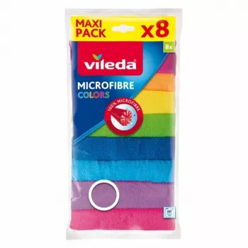 Valymo šluostės Vileda Microfibre Colors 8 vnt.
