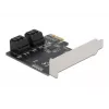 SATA PCI Express x1 kortelė DeLOCK 90010 žemo profilio formos faktorius