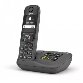 Analoginis/DECT telefonas Gigaset AE690A skambintojo ID belaidis ragelis Antracitas