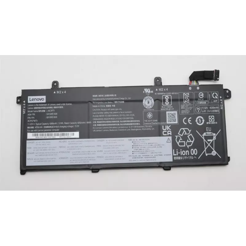 Vidinė „Lenovo“ ličio jonų nešiojamojo kompiuterio baterija 5B10W51829 50Wh