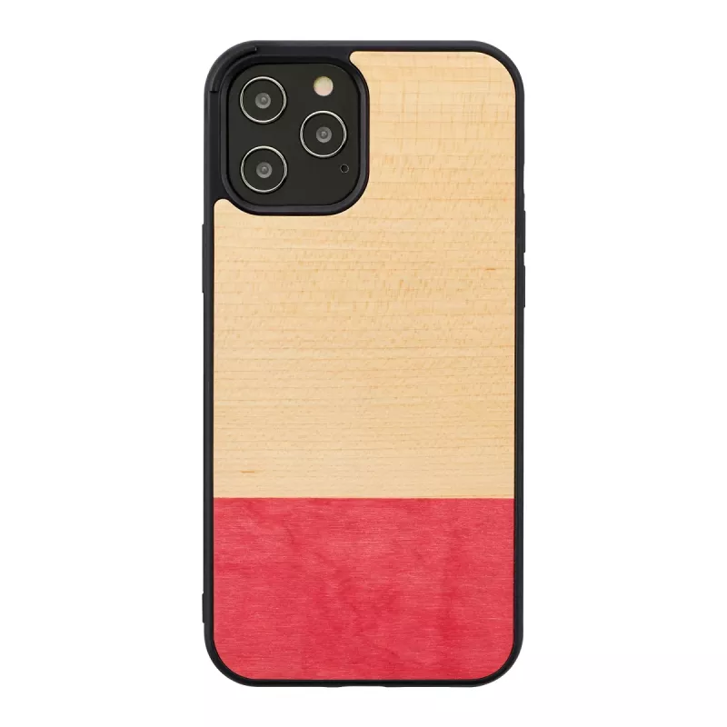 man and wood telefono dėklas iPhone 12 Pro Max — miss match Juoda