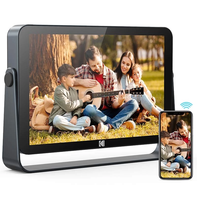 WiFi kamera Kodak RWF-109V dūminė pilka — vidaus Wi‑Fi apsaugos kamera, kompaktiško dizaino