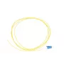 Pigtail LC/PC vienmodis Extralink 1,5 m, 900 µm G.657.A1 FTTH, geltonas, Easy-strip