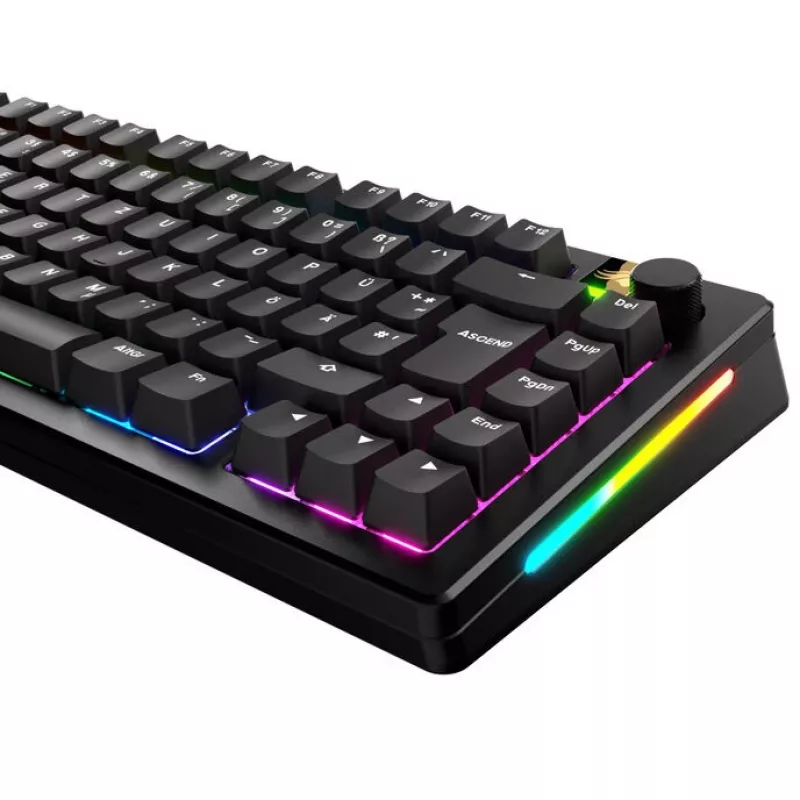 Klavišų dangteliai GLORIOUS GPBT Basics — PBT klavišų dangtelių rinkinys, DE ISO išdėstymas, juoda