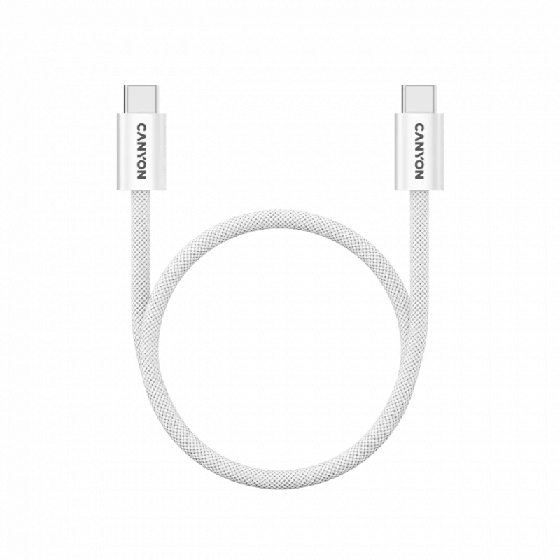 CANYON kabelis OnWire 60MG C-C 60W Magnet Pintas 1m Baltas