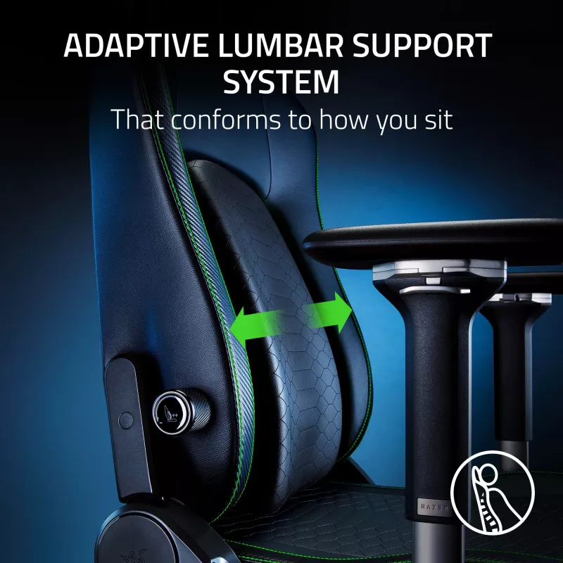 Gaming armchair Razer Iskur V2 Padded seat Juoda