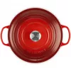 Le Creuset Signature 6,7 l apvalus raudonas