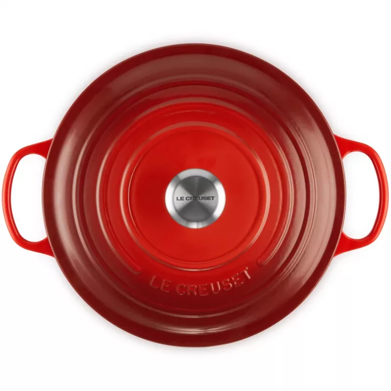Le Creuset Signature 6,7 l apvalus raudonas