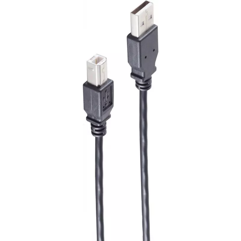 shiverpeaks BS13-23185 USB laidas 1,8 m USB 2.0 USB A USB B Juoda (BS13-23185)