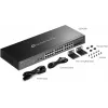 TP-Link Omada SG5428X tinklo jungiklis Valdomas L3 Gigabit Ethernet (10/100/1000) Juoda