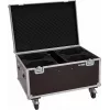 Flightcase Roadinger 4x LED TMH-X4 su ratukais — apsauginis transportavimo dėklas 4-iems TMH-X4 LED šviestuvams