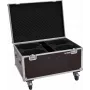 Flightcase Roadinger 4x LED TMH-X4 su ratukais — apsauginis transportavimo dėklas 4-iems TMH-X4 LED šviestuvams