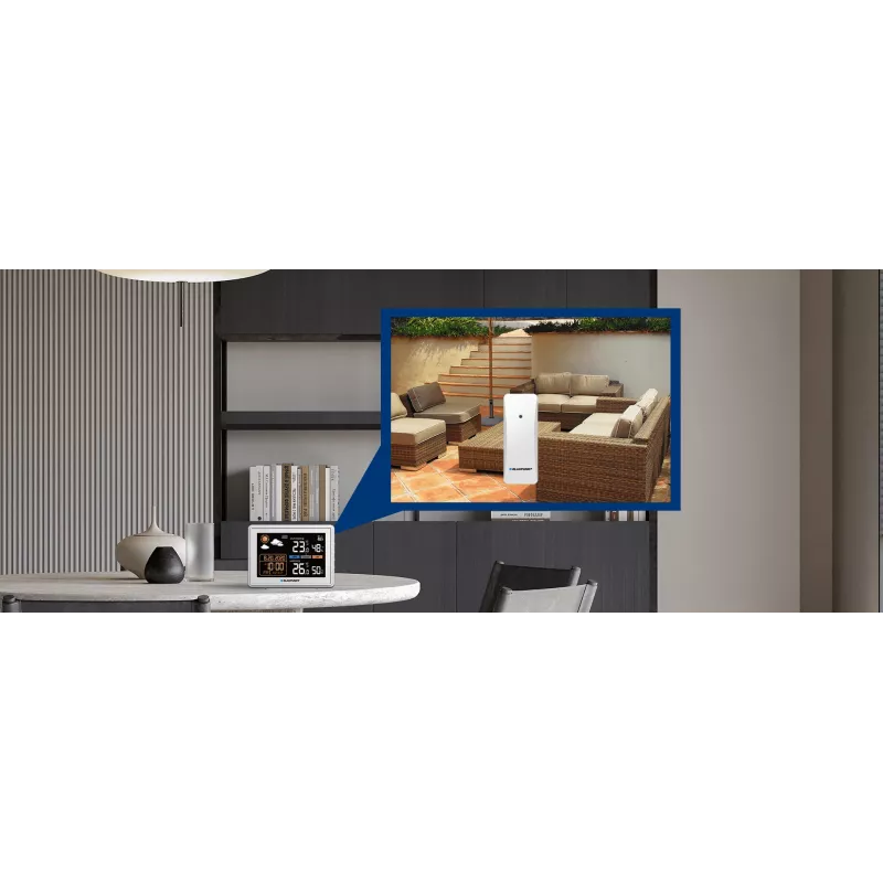 BLAUPUNKT WS30WH orų stotelė — patalpų ir lauko temperatūros bei drėgmės monitorius