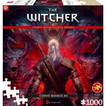 Good Loot komiksų dėlionė: The Witcher (Wiedźmin) Corvo Balta, 1000 vnt.