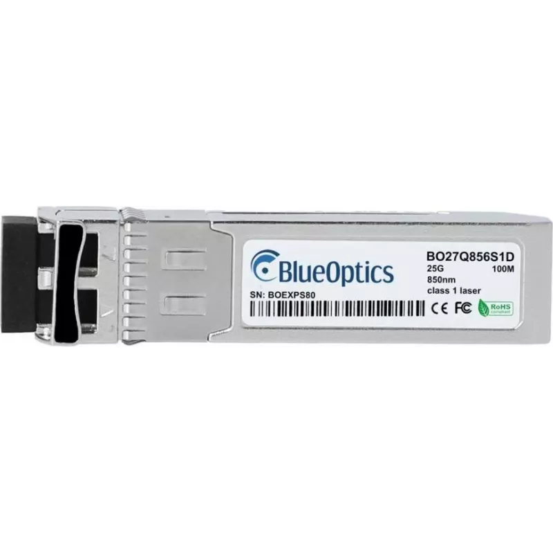 SFP28 siųstuvas-imtuvas BLUEOPTICS BO27Q856S1D suderinamas modulis, skirtas 25GbE PY-SFPS56-BO