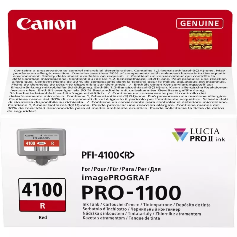 Canon LUCIA PRO II rašalo kasetė 1 vnt. Originali standartinės išeigos raudona