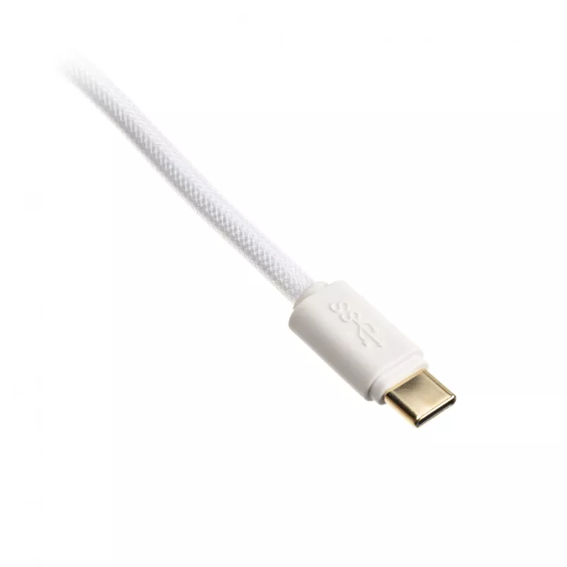 Susuktas USB laidas Ducky White Edition DACOC2-WHT1, nuimamas, baltos susuktos konstrukcijos