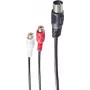 Garsinis kabelis ShiverPeaks BS10201 0,2 m DIN (5 kontaktų) 2 × RCA juodas