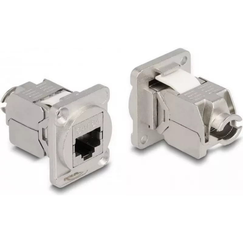 Tinklo kabelis DeLOCK D tipo modulis RJ45 Cat.6A lizdas į LSA lizdą, nerūdijantis plienas