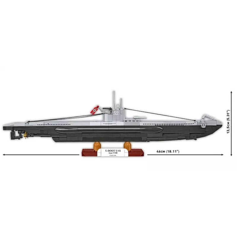 Konstruktorius Cobi U-Boot U-52 — 474 dalių modelio rinkinys