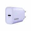 Sieninis įkroviklis CANYON OnCharge 30CL, 30W USB-C PD, 1x PD išvestis, EU kištukas, violetinė