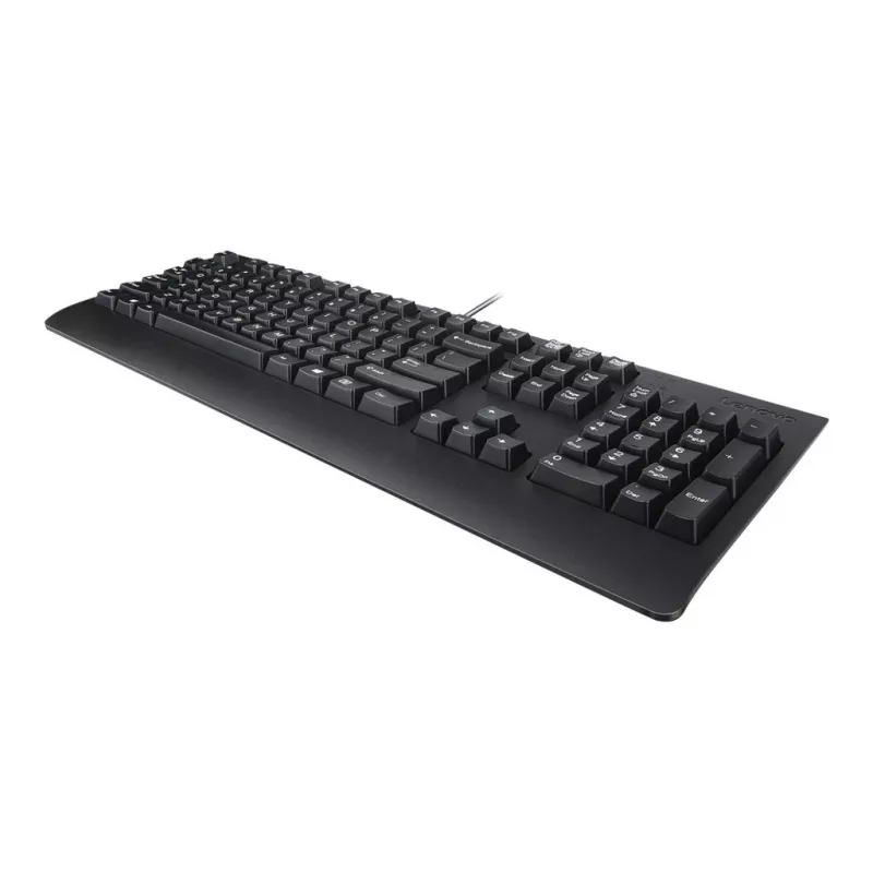 Laidinė „Lenovo Preferred Pro II“ pilno dydžio USB klaviatūra, QWERTY, rumuniškas išdėstymas, juoda, riešo atrama