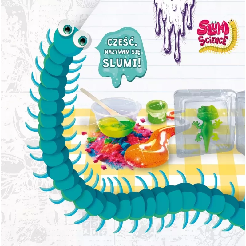 Edukacinis spaustuvas Liscianigiochi Slumi Science Chameleon 304-PL110971 — praktinis mokslo žaislas