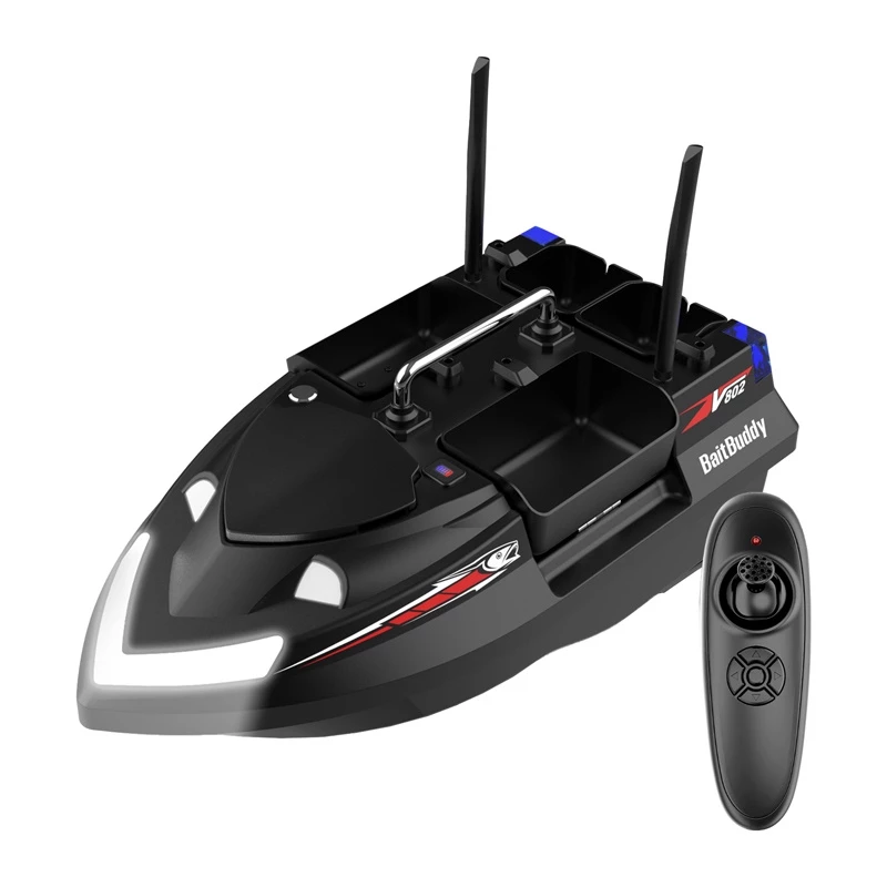 Masalų valtis Flytec V802 su 12000mAh baterija, juoda