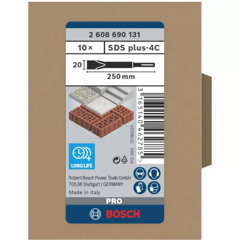 Bosch 2 608 690 131 grąžtas Plokščiasis kaltinis grąžtas 10 vnt.