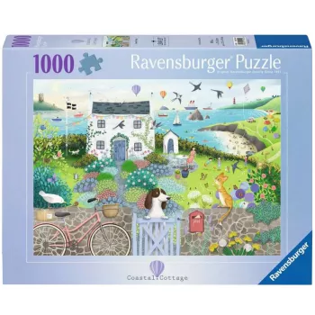 Dėlionė Ravensburger Coastal Cottage 1000 vnt., 700 mm pločio, 2 mm storio