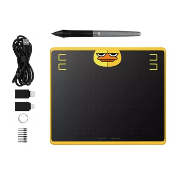 Grafikos planšetė HUION HS64 Special Edition juoda geltona