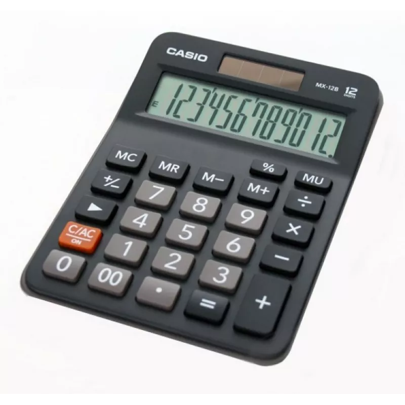 Casio MX-12B 12 skaitmenų juodas biuro skaičiuotuvas