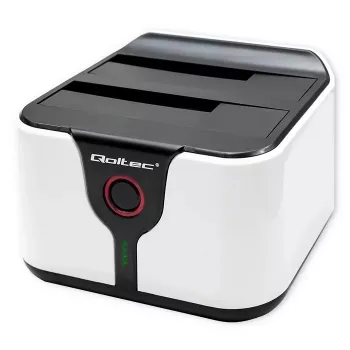 Qoltec 50309 HDD SSD 2.5 3.5 dokų stotis | SATA III | USB 3.0 | Super sparta 5 Gb/s | su klonavimo funkcija