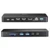 Dokų stotelė UNITEK D1104A01 USB4 laidinė 100 W energijos tiekimas