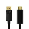 LogiLink CV0126 Vaizdo Kabelio Adapteris 1 M DisplayPort HDMI Tipas A (Stand