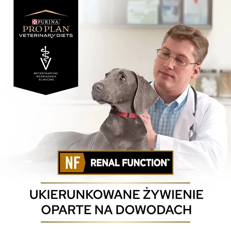 Šlapias šunų maistas PURINA Pro Plan Veterinary Diets NF Renal Function terapinis, kiauliena, 400 g skardinė