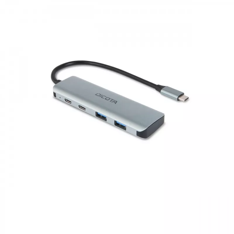 USB Type-C Hub DICOTA D32061 10000 Mbit/s sidabrinis