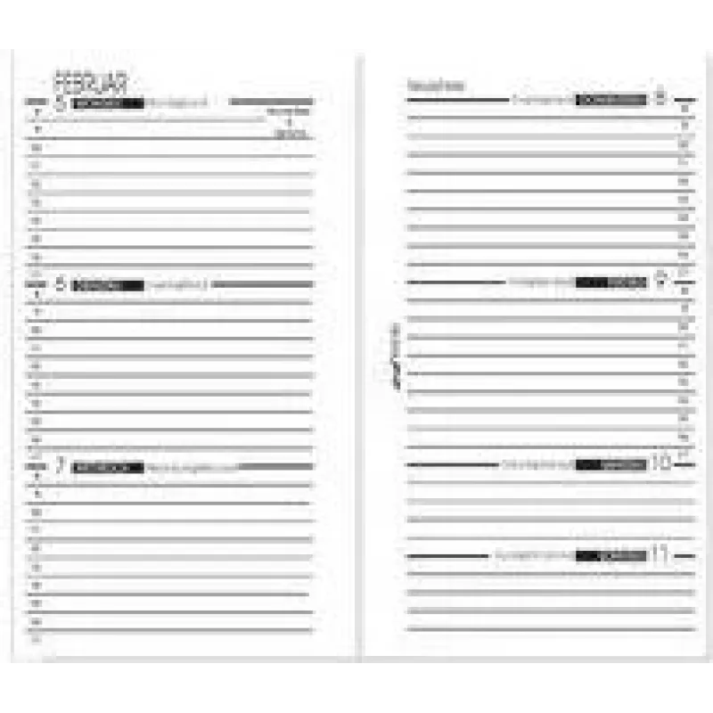 Planner refill bind Kalendereinlage 2025 Mini B570225 7.9 x 12.5 cm