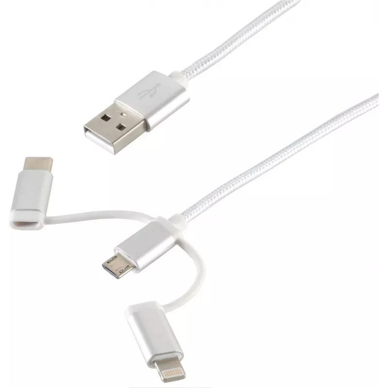 USB laidas ShiverPeaks BS14-50067 1m USB A Micro-USB B Baltas