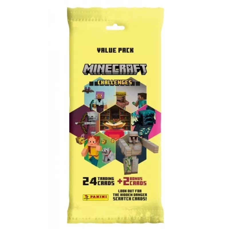 PANINI Minecraft lipdukų rinkinys — 26 kortelės