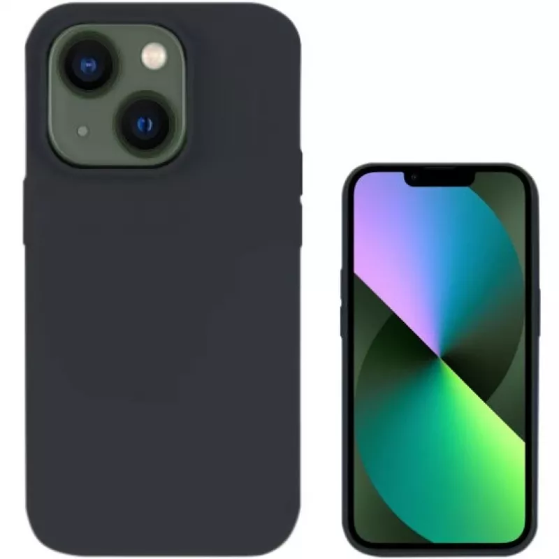4smarts Liquid Cupertino UltiMag, skirtas iPhone 14, juodas galinio dangtelio dėklas