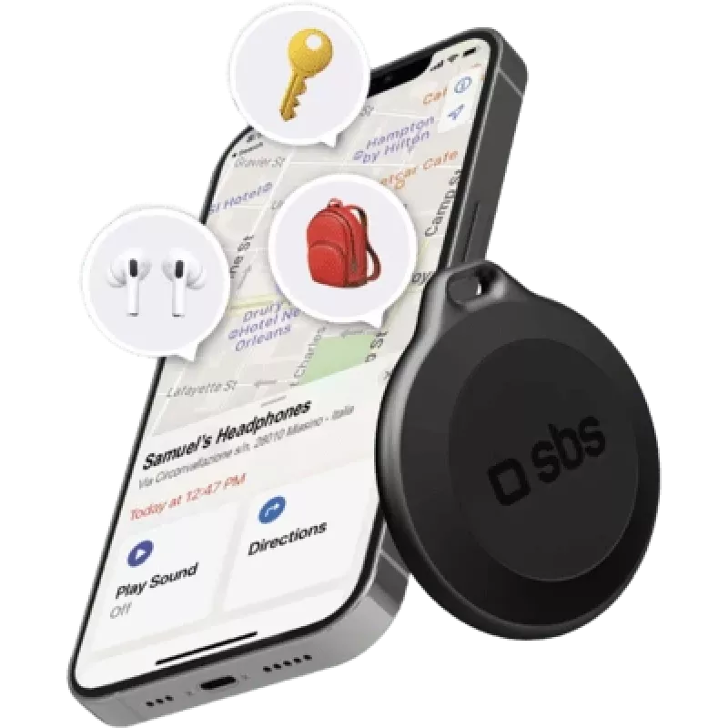 Finder SBS TEFINDBTAPK GPS seklys Universalus Juoda CR2032 baterija