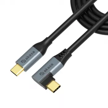 Akasa stačio kampo USB type-C 100W PD įkrovimo kabelis - kabelis - skaitmeninis / duomenų