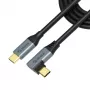 Akasa stačio kampo USB type-C 100W PD įkrovimo kabelis - kabelis - skaitmeninis / duomenų