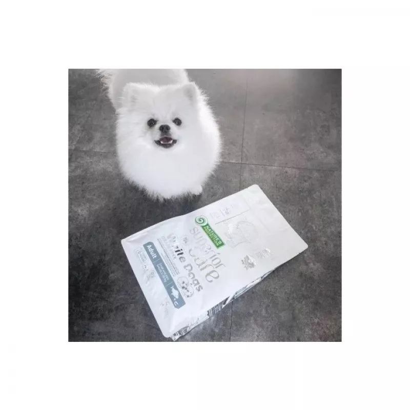 Sausas šunų maistas nature's protection White Dogs GF White Fish Adult Small 4 kg — be grūdų, baltymų 24%, riebalų 13%