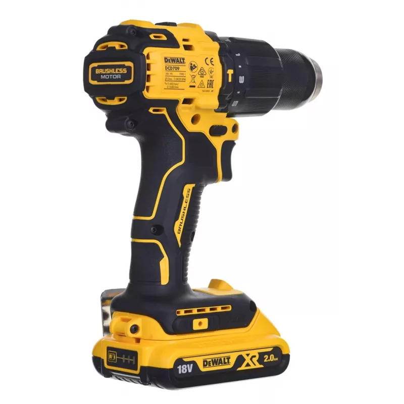Dewalt DCD709D2T smūginis suktuvas su akumuliatoriumi ir įkrovikliu