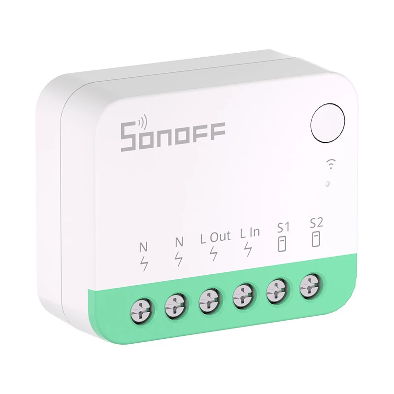 Sonoff MINIR4M Matter išmanusis WiFi mini jungiklis (HomeKit, SmartThings, Home Assistant).