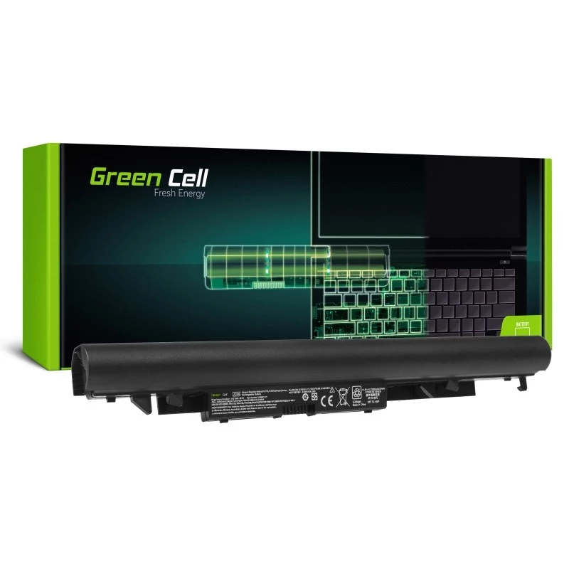 Baterija Green Cell HP142, skirta HP 240/245/250/255 G6 ir 14-/15-/17- serijoms — 14,8 V 2200 mAh LiPo, 3 elementai, juoda