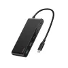 Belkin Connect, USB Type-C, HDMI, USB 2.0 Type-A, USB 3.2 Gen 1 (3.1 Gen 1) Type-C, MicroSD (TransFlash), SD, juoda, apvalus kabelis, 0,2 m